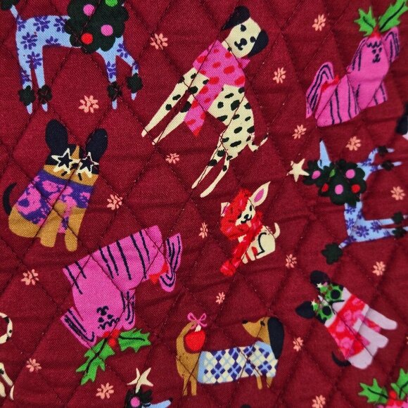 Vera Bradley Christmas  dog  Patterned Tote - Picture 12 of 13
